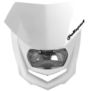 Phare avant halogène HALO BLANC/BLANC moto tout-terrain – Polisport