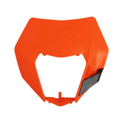 Plaque phare Avt EXC/EXC>F (14>16) ORANGE - POLISPORT