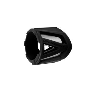 Protection de silencieux moto Ø200 à Ø330 – Polisport – Silicone & inox – Noir