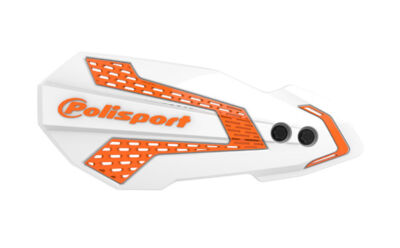 Protèges mains MX Flow BLANC/ORANGE - POLISPORT