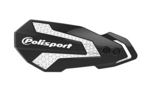 Protège-mains MX Flow Yamaha WR/YZ/YZF 2008-2025 – Noir/Blanc – Polisport