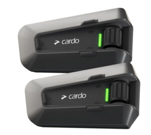 Intercom moto Bluetooth Duo – Compatible universel – Cardo Packtalk Edge IP67 – Haut-parleurs JBL