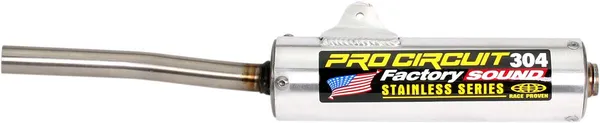 Silencieux 304 Factory Sound - Kawasaki KX 60 B & Suzuki RM 60 (1986-2003) - Pro Circuit - Aluminium brossé