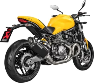 Silencieux Akrapovic Slip-On Line – Ducati Monster 821 & 1200 (2014-2020) – Titane et Carbone