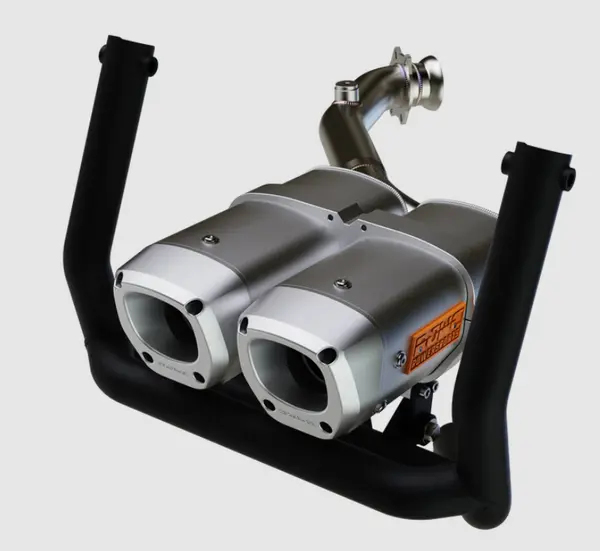 Silencieux dual Slip-On Can-Am Outlander 500 / 700 2024-2025 RJWC APX Aluminium