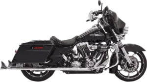 Silencieux Fishtail True Dual Slip-On Harley-Davidson Touring 1995-2016 - Bassani Xhaust