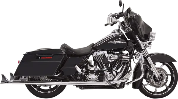 Silencieux Fishtail True Dual Slip-On Harley-Davidson Touring 1995-2016 - Bassani Xhaust
