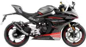 Silencieux GP Corsa Black Edition Slip-On pour CF MOTO 450 SR / SS 2023-2025 – LeoVince – Non homologué