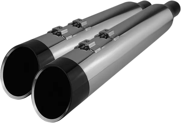 Silencieux HP-Plus Slip-On pour Harley Touring 1996-2016 - Khrome Werks Chrome & Embouts Noirs Edge