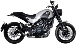 Silencieux inox noir LV-10 Black Edition - Benelli Leoncino 500 (2017-2023) - LeoVince - Réf. 15226B