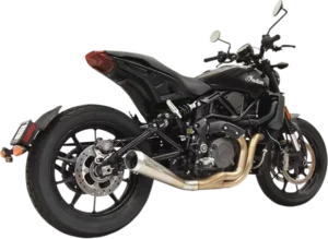 Silencieux Megaphone Indian FTR 1200 2019-2020 – Bassani Xhaust – Inox – 4" – Montage bas