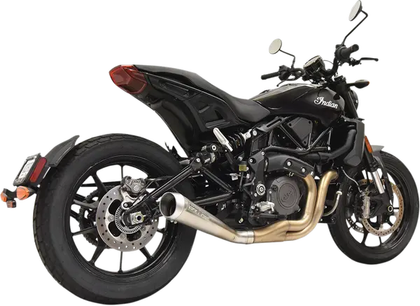 Silencieux Megaphone Indian FTR 1200 2019-2020 – Bassani Xhaust – Inox – 4" – Montage bas