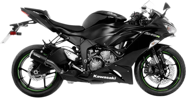 Silencieux moto Slip-On Kawasaki ZX-6R 2009-2020 – LeoVince LV-10 Black Edition Noir