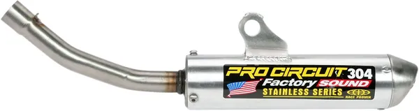 Silencieux Pro Circuit 304 - Honda CR 125 R 1993 à 1997 - Aluminium brossé & embout inox