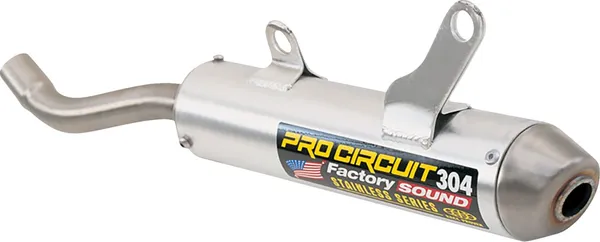 Silencieux PRO CIRCUIT 304 - Kawasaki KX 125 F/G - 1988-1989 - Aluminium brossé & inox - SK88125-304