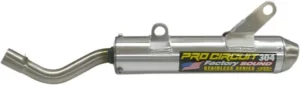 Silencieux PRO CIRCUIT 304 Suzuki RM 250 2004-2008 – Aluminium brossé & Inox