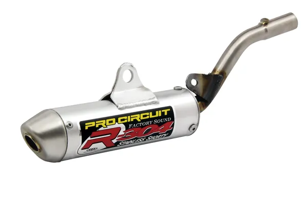 Silencieux Pro Circuit R-304 Shorty Slip-On - Kawasaki KX 80 / 85 / 100 (1998-2018) - Aluminium brossé - 1121485
