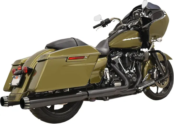 Silencieux QNT Slip-On pour Harley-Davidson Touring (2017-2024) – Bassani Xhaust – Noir