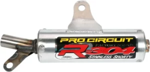 Silencieux R-304 Slip-On - Suzuki RM 80 / RM 85 (1989-2017) - PRO CIRCUIT - Aluminium Brossé