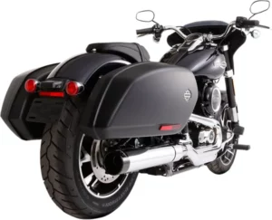 Silencieux Slip-On 4" - Harley-Davidson Softail Sport Glide 2018-2024 - Rinehart Racing Chrome & Embout Noir