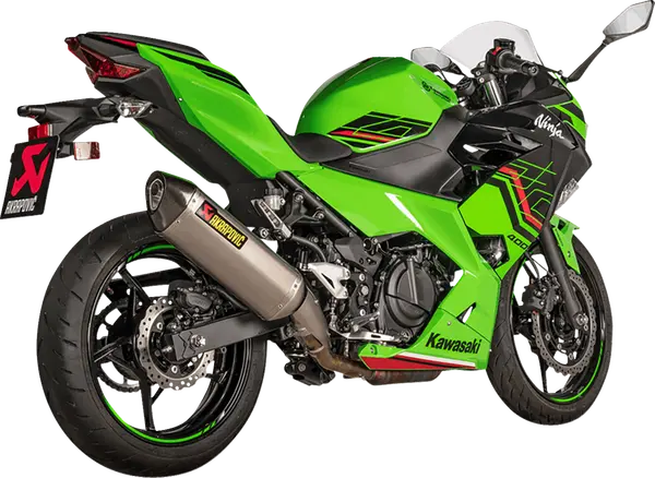 Silencieux Slip-On Akrapovic Kawasaki EX400 Ninja & Z400 2018-2023 Titane Fibre de carbone - S-K4SO7-HRT