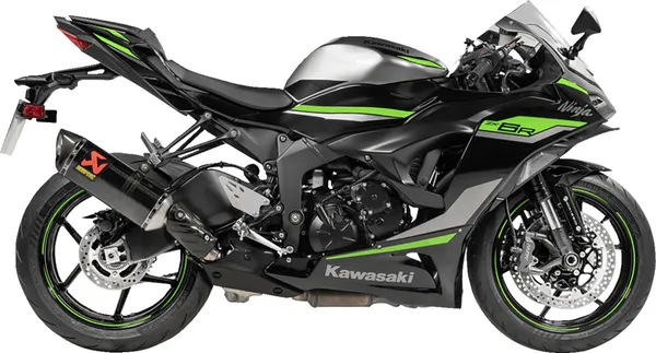 Silencieux Slip-On Carbone Kawasaki ZX-6R 600/636 2009-2025 - Akrapovic Homologué ECE