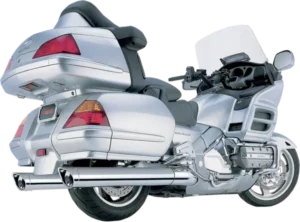 Silencieux Slip-On Chrome avec embouts Scalloped – Honda GL1800 Gold Wing 2001-2011 – COBRA