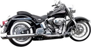 Silencieux Slip-On Harley Softail 1989-2017 - Chrome - Bassani Hutch Special