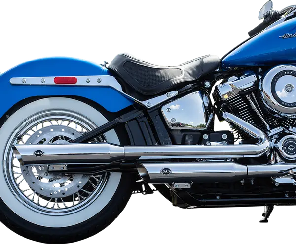 Silencieux Slip-On Harley Softail Deluxe & Heritage 2018-2023 - S&S Cycle - Chrome