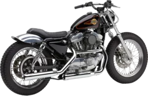 Silencieux slip-on Harley Sportster 1986-2003 – Cobra Neighbor Hater Chrome