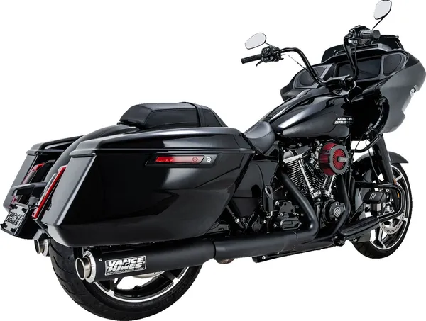 Silencieux Slip-On Harley Touring 2017-2024 | Vance & Hines Supersport 400 Noir