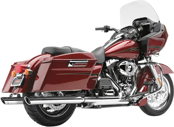 Silencieux Slip-On Harley Touring 95-16 | COBRA Chrome Rotatable