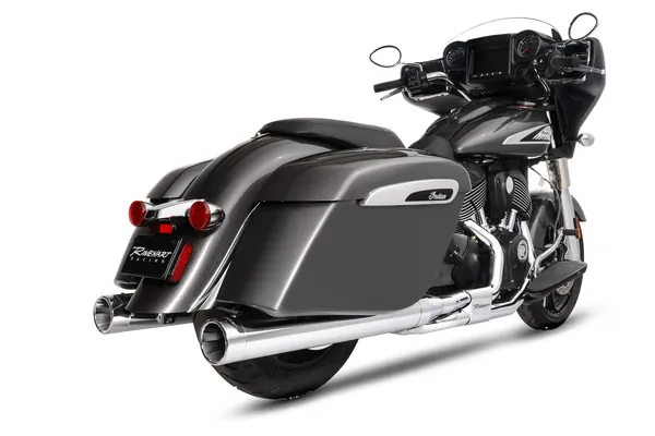 Silencieux Slip-On Indian Chieftain, Roadmaster, Springfield, Challenger 2014-2026 - Rinehart Racing DBX40 Chrome