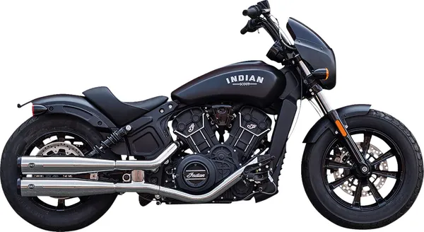 Silencieux Slip-On Indian Scout 60/69 (2019-2023) – Chrome – S&S Grand National