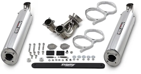 Silencieux Slip-On Polaris RZR XP 1000 (2015–2023) – TRINITY RACING Stage 5 Dual – Aluminium/Inox USA & Europe