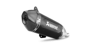 Silencieux Slip-On pour Vespa GTS 310 HPE 2025 - Akrapovic Noir & embout Carbone - Homologué ECE