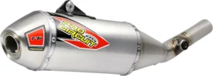 Silencieux Slip-On T-6 Pro Circuit – Kawasaki KX250 (2020 à 2024) – Aluminium/Inox – Réf. 0122125A