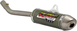 Silencieux Slip-On Ti-2 PRO CIRCUIT – Kawasaki KX 125 M 2003 à 2008 – Titane & Kevlar