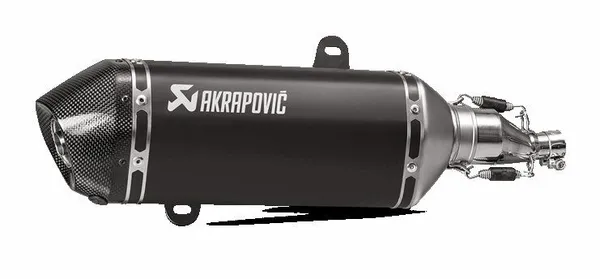 Silencieux Slip-On – Vespa GTS 125 & 150 (2017–2020) – Akrapovic – Inox noir & Carbone