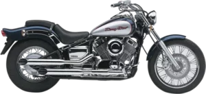 Silencieux slip-on Yamaha XVS 650 (1997-2005) – COBRA Classic Deluxe Chrome 3,5"