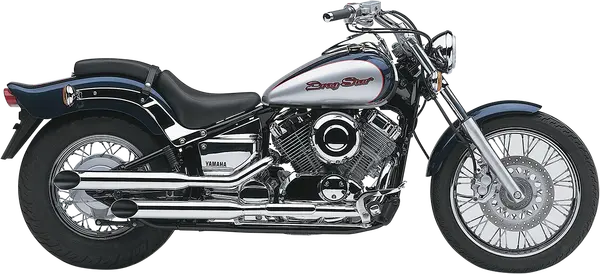 Silencieux slip-on Yamaha XVS 650 (1997-2005) – COBRA Classic Deluxe Chrome 3,5"