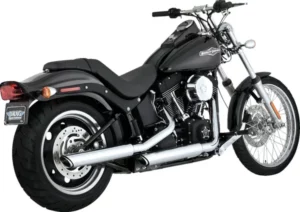 Silencieux Twin Slash Slip-On Harley-Davidson Softail 2007-2015 Chrome – Vance & Hines